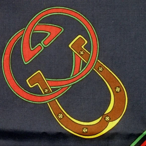 AUTH Gucci Silk Scarf